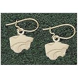 LogoArt Kansas State Wildcats 10K Gold Team Logo 3/8 Dangle Earrings