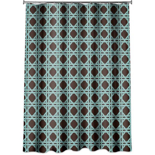 Cane Peva Shower Curtain Chestnut Brown