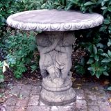 Garden Furniture - Three Cherubs Design Stone Table