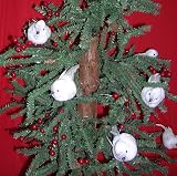 Flock of Snow White Birds Garland