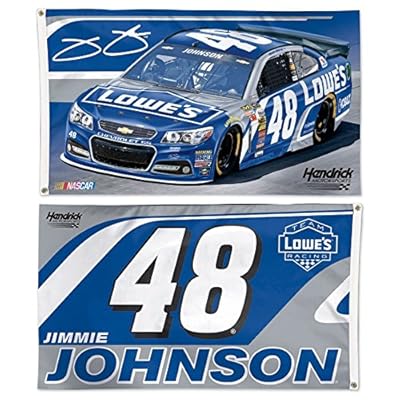 Jimmie Johnson Official NASCAR 3ftx5ft Banner Flag by Wincraft