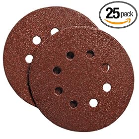 Porter Cable 725801025 5-Inch 8 Hole 100G Disc 25 Pack