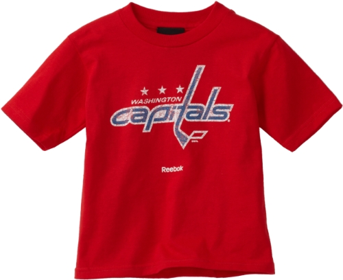 NHL Toddler Washington Capitals Distressed Logo S/S Tee - R4P3Rl3Ww (Red, 3T)