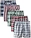 Hanes Men's 5-Pack Tartan Boxer with Inside Exposed Waistband