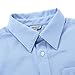 Bienzoe Classical Boy's School Uniform Long Sleeve Button Down Oxford Shirt