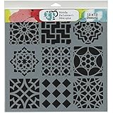 Crafters Workshop Template, 12 by 12-Inch, Moroccan Tiles