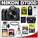 Nikon D7000 Digital SLR Camera & 18-200mm VR II DX AF-S Zoom Lens with 32GB & 16GB Cards + Case + DVD + Tripod + Filter + Remote + Accessory Kit