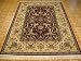 4x5 Burgundy Persian Tabriz Rug