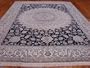 9'8 x 13'6 Navy Blue Persian Hand Knotted Wool Nain Rug