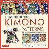 Origami Paper Jumbo Pack: Kimono Patterns: 16-page Book, 300 Folding Sheets in 3 Sizes (6 inch; 6 3/4 inch and 8 1/4 inch)