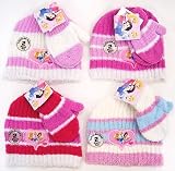 Disney Princess Toddler Girls Winter Hat and Mittens Set 2-4 Year