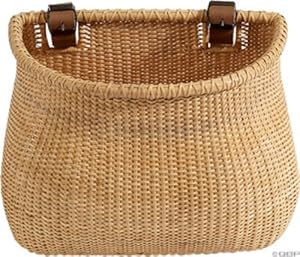 Nantucket Bike Basket CompanyLightship Collection Classic/Tapered Natural Bicycle Basket (Tan, 12 X 7.5 X 9)