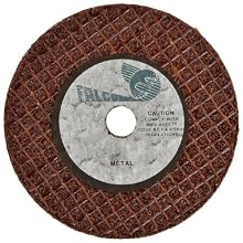 Falcon A24TBE Extra Tough Resinoid Bonded Double Reinforced Grinding and Snagging Abrasive Cut-off Wheel, Type 1, Aluminum Oxide