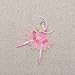Ballerina - Ballet Dancer Pink Dress - Sequins - Iron On Embroidered Applique Patch