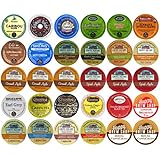 30-count Top Brand Coffee, Tea, Cider, Hot Cocoa and Cappuccino K-Cup Variety Sampler Pack, Single-Serve Cups for Keurig Brewers