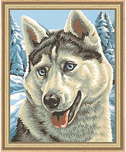 Schipper 9240 393 - Painting by Number, Husky, 24x30 cm by Reulein