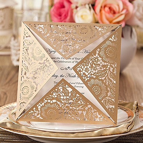Blank wedding invitations with inserts