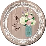 Rustic Wedding 10.25-inch Paper Plates 8 Per Pack