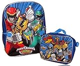 Power Rangers Dino Supercharge Backpack with Detachable Insulated Lunch Box [並行輸入品]
