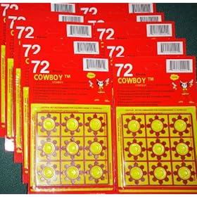  20 CARDS Cowboy Cap Gun Shot Rings 1440 SHOTS