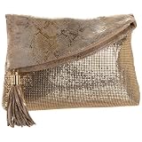 Whiting & Davis King Snake Foldover Clutch