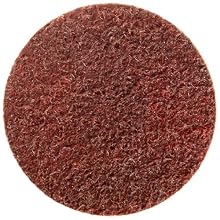 Merit Abrasotex Surface Preparation Nonwoven Abrasive Disc, Type AG, Nylon Backing, PowerLock Type II Quick-Change, Aluminum Oxide, Waterproof