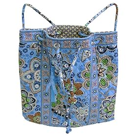 Vera Bradley Bali Blue Backsack ~ Versatile!