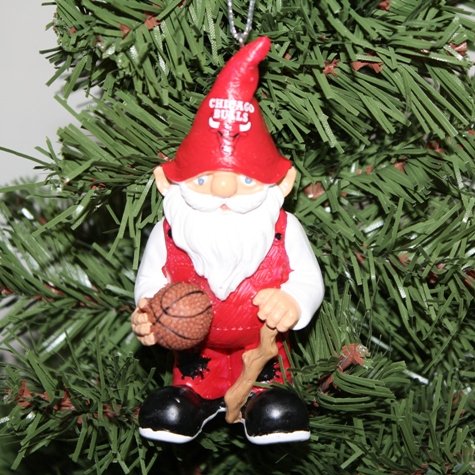 Chicago Bulls NBA Gnome Christmas Ornament