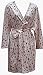  : RocketWear Women's Lady Bug Print Pink Cotton Knit Wrap Robe