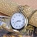 Souarts Antique Bronze Color Round Hollow Flower Pocket Watch