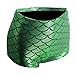 Nihoe Women's Sexy Shiny Metallic Rave Booty Dance Shorts (Medium, 10070 Green)