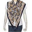 Printed Scarf Silk Square Women's Accessory 44 x 44 inches
