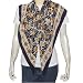 Printed Scarf Silk Square Women's Accessory 44 x 44 inches