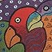 Brentwood Laurel Burch 13 by 24-Inch Embroidered Tapestry, Polka Dot Parrots, Black