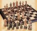 Sporting Goods : The Celtic Handpainted Chess Set