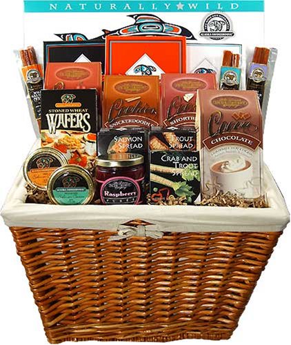 The REALLY Big Smoked Salmon Gift Basket by Alaska Smokehouse