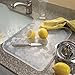 iDesign Pebblz Kitchen Dish Drain Board for Pots, Pans, Glasses, Bowls - Small, Clear