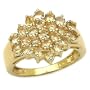1.60 Carat Genuine Citrine Silver Ring