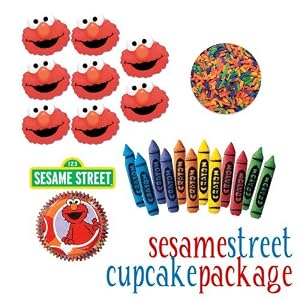 Elmo Cakes, Cupcakes, Brownies Do-it-yourself Pak 2 - 71 Total Pieces by CakeWorks