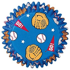 Wilton Baseball Baking Cups
