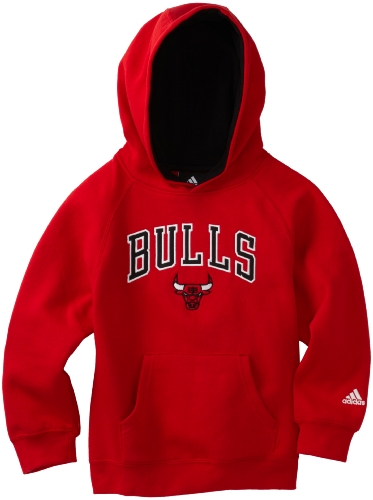 NBA Boys Chicago Bulls Pullover Hoodie - R26C8Ebu (Red, 5/6)