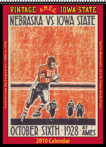 Vintage Iowa State Cyclones 2010 Football Program Calendar