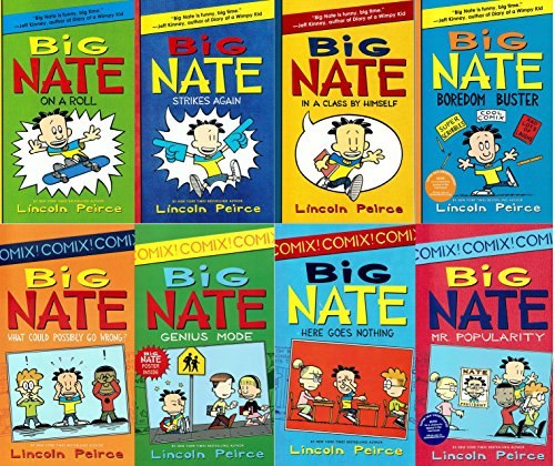 BIG Nate 8 Book Set: On a Roll, Strikes Again, in a Class By Himself, Boredom Buster, Here Goes Nothing, Mr. Popularity, Genius Mode, What Could Possibly Go Wrong?