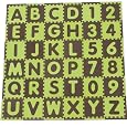 Tadpoles ABC Floor Mats, Green/Brown