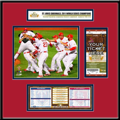 MLB St. Louis Cardinals 2011 World Series Ticket Frame Junior