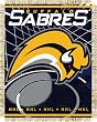 BUFFALO SABRES 48"x 60" Triple Woven Jacquard KNIT THROW BLANKET