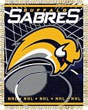 BUFFALO SABRES 48x 60 Triple Woven Jacquard KNIT THROW BLANKET