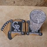 MLB Colorado Rockies 8-Pack Absorbent PaperKraft Coasters