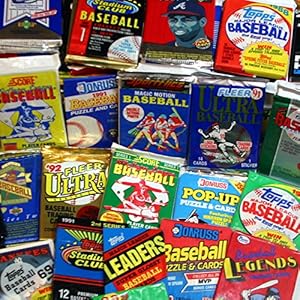 300 Unopened Baseball Cards Collection in Factory Sealed Packs of
