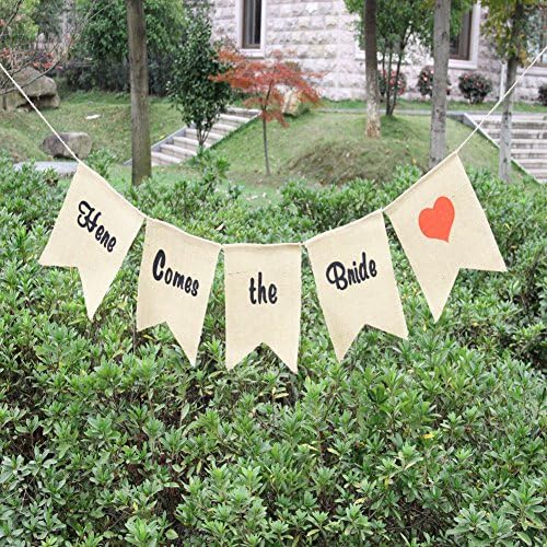 Rustic Hessian Burlap Bunting Banner for Wedding Decoration/Home Banner/ Western Garland Party Hanging Decoration/ Wedding Photo Prop